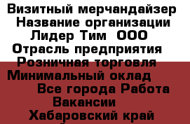 Визитный мерчандайзер › Название организации ­ Лидер Тим, ООО › Отрасль предприятия ­ Розничная торговля › Минимальный оклад ­ 15 000 - Все города Работа » Вакансии   . Хабаровский край,Амурск г.